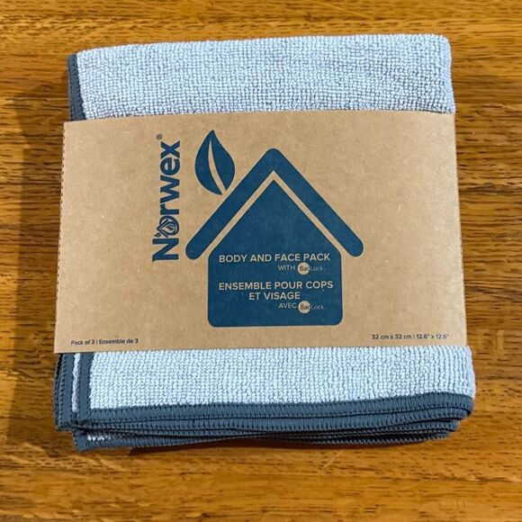 Norwex Face and Body Cloths Set of 3 NWT - Picture 1 of 8